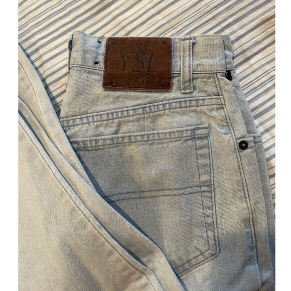 Retro Vintage Yves Saint Laurant Jeans - Size 29 - Made in Italy - 100% Cotton - Picture 1 of 7